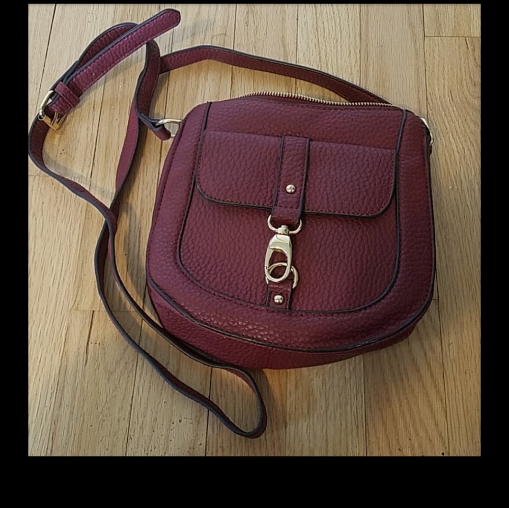 Just fab, Burgundy, Crossbody purse
